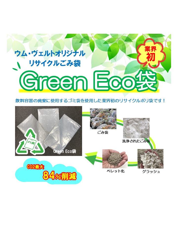ゴミ袋 to ゴミ袋　Green Eco袋