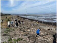 海岸清掃活動、アップサイクルワークショップの様子