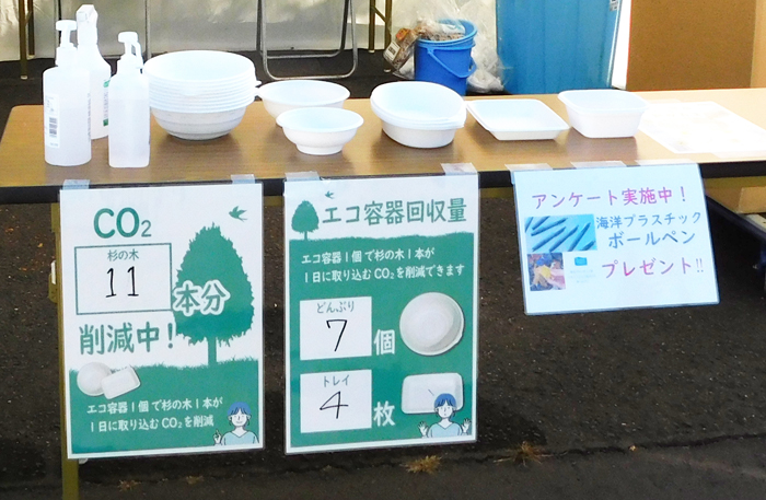 エコ容器活用の実証実験を実施in津軽の食と産業まつり